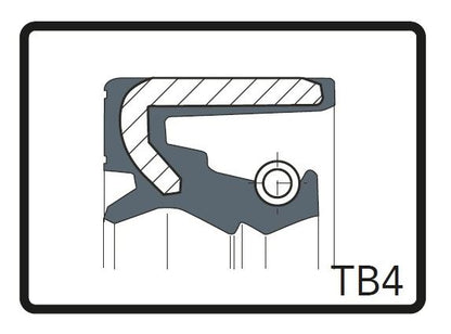 フォークオイルシール TB4 ブラック φ34 [34x46x10.5] 2個（1台分） 650XS-1