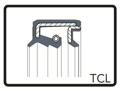 Fork oil seal TCL black φ40 [40x52x10/10.5] 2 pieces (for 1 vehicle) Marzocchi φ40