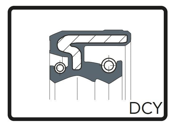 Fork Oil Seals DCY Black φ35 [35x47x10] 2 pcs (for 1 vehicle) Marzocchi φ35