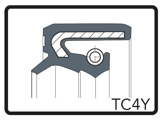 フォークオイルシール TC4Y ブラック φ35 [35x47x9.5/10.5] 2個（1台分） マルゾッキ倒立フォークφ35用 ジレラ RUNNNER