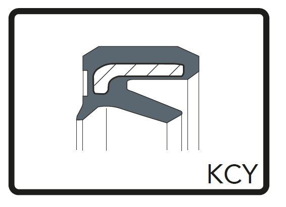 フォークオイルシール KCY ブラック φ30 [30 x 40 x 7/8] 2個（1台分） アプリリア ラリー AC/LC 00