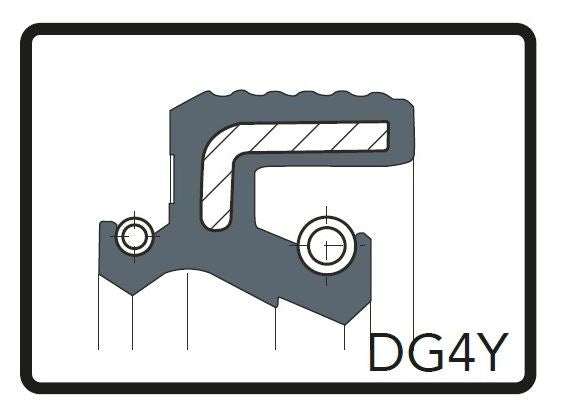 フォークオイルシール DG4Y ブラック φ45 [45x58x8.5/11] 2個（1台分） マルゾッキφ45