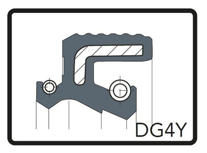 フォークオイルシール DG4Y ブラック φ45 [45x58x8.5/11] 2個（1台分） マルゾッキφ45