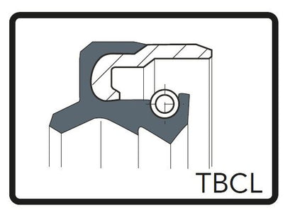 フォークオイルシール TBCL ブラック φ38.5 [38.5x48x7/8.7] 2個（1台分） ビー・エム・ダブリュー R65 86-93 R80 95-95 R100RS 86-92