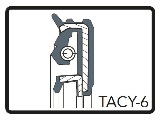 フォークオイルシール TACY-6 ブラック φ41.3 [41.3x54x13/14] 2個（1台分） FLTSTC -97