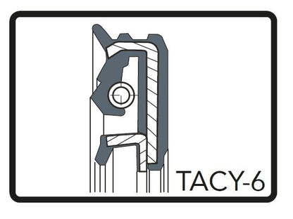 フォークオイルシール TACY-6 ブラック φ41.3 [41.3x54x13/14] 2個（1台分） FLTSTC -97