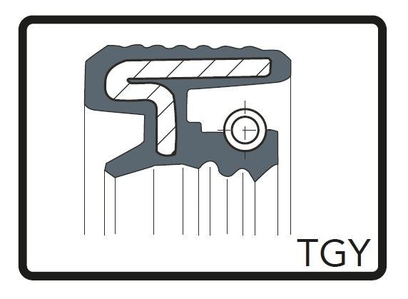 フォークオイルシール TGY ブラック φ50 [50x63x11] 2個（1台分） アプリリア SXV RXV450 550