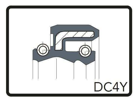 Fork Oil Seal DC4Y Black φ43 [43x55x9.5/10.5] 2 pcs (for 1 vehicle) GSX1300R 99-13/XJR1300 98-05
