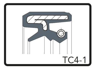 フォークオイルシール TC4-2 ブラック φ41 [41 x 53 x 11] 2個（1台分） T MAX 04-07 FZR 600 12-13 YZF R6 06-14