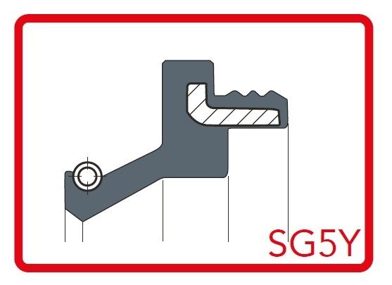 フォークダストシール SG5Y CAP ブラック φ50 [50x63.4x4.6/14] 2個（1台分）