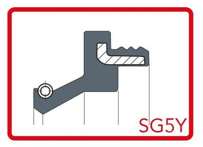 フォークダストシール SG5Y CAP ブラック φ50 [50x63.4x4.6/14] 2個（1台分）