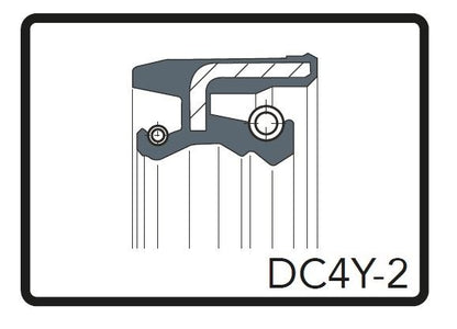 フォークオイルシール DC4Y-2 ブラック φ35 [35 x 46 x 11] 2個（1台分） WP 35φKTM 50SX 12-16 65SX 12-16