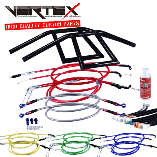 GSX400インパルス 99年 GK79A アローハンドル セット ブラックメッキ カラー ワイヤー