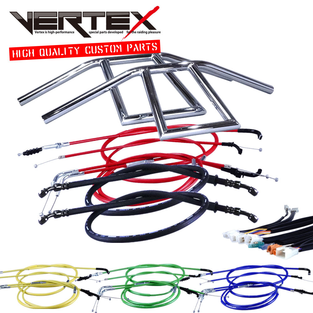 モンキー 99-07年 AB27 アローハンドル セット メッキ カラー ワイヤー