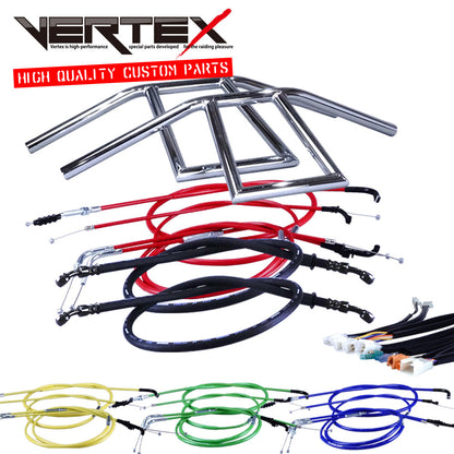 Z400GP 全年式 KZ400M アローハンドル セット メッキ カラー ワイヤー