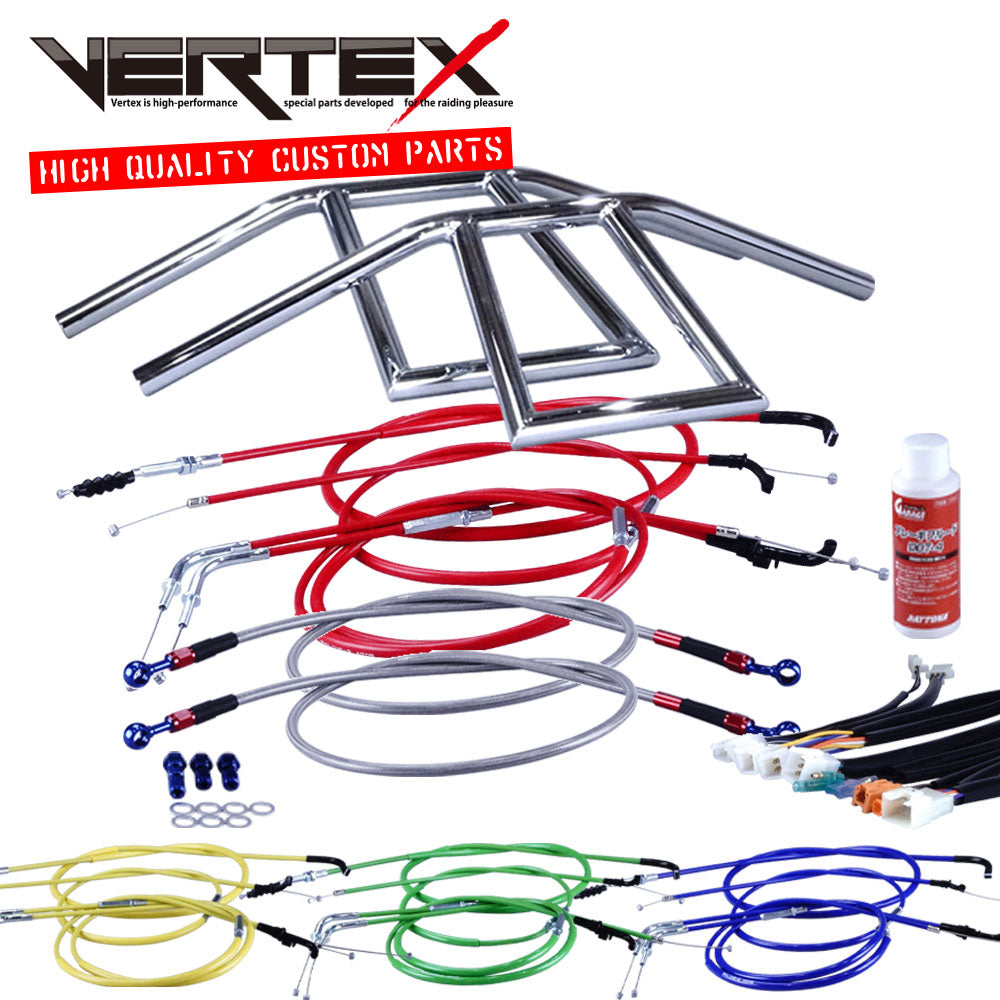 GSX400インパルス 99年 GK79A アローハンドル セット メッキ カラー ワイヤー