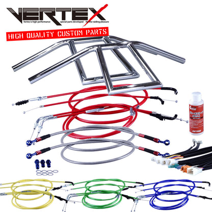 GSX400インパルス 99年 GK79A アローハンドル セット メッキ カラー ワイヤー