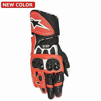 GP PLUS R GLOVE レザーグローブ レーシンググローブ グローブ 233 ホワイト ブラック レッド FLUO Sサイズ