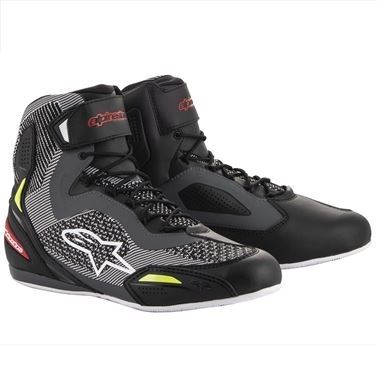 FASTER-3 RIDEKNIT S 1315 ブラックグレー/レッド/イエローフロー