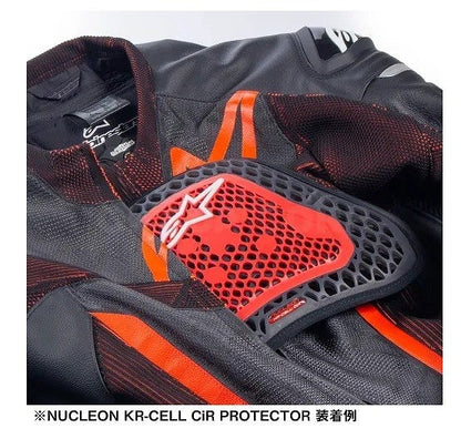 NUCLEON KR-CELL CiR PROTECTOR 胸部プロテクター 半透明/スモークレッド S