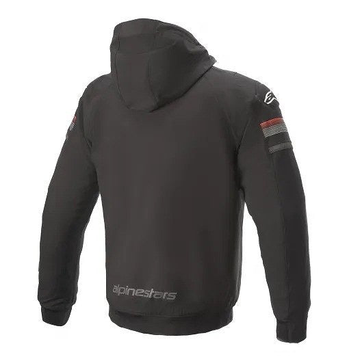 SEKTOR V2 TECH HOODIE パーカー ブラック/ブライトレッド M