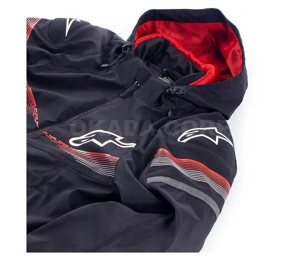 SEKTOR V2 TECH HOODIE パーカー ブラック/ブライトレッド M