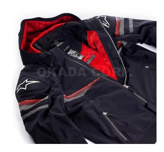 SEKTOR V2 TECH HOODIE パーカー ブラック/ブライトレッド M