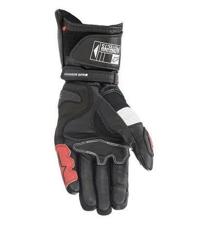 SP-2 V3 GLOVE レザーグローブ ブラック/ホワイト/ブライトレッド XL