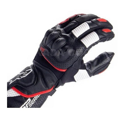 SP-2 V3 GLOVE レザーグローブ ブラック/ホワイト/ブライトレッド XL