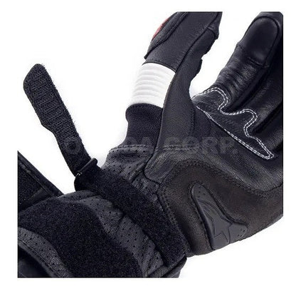 SP-2 V3 GLOVE レザーグローブ ブラック/ホワイト/ブライトレッド XL