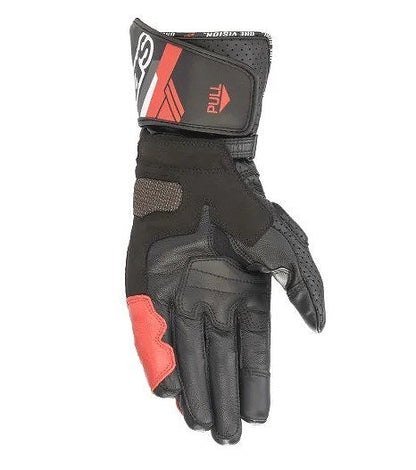 SP-8 v3 LEATHER GLOVE レザーグローブ ブラック/レッドフロー 2XL