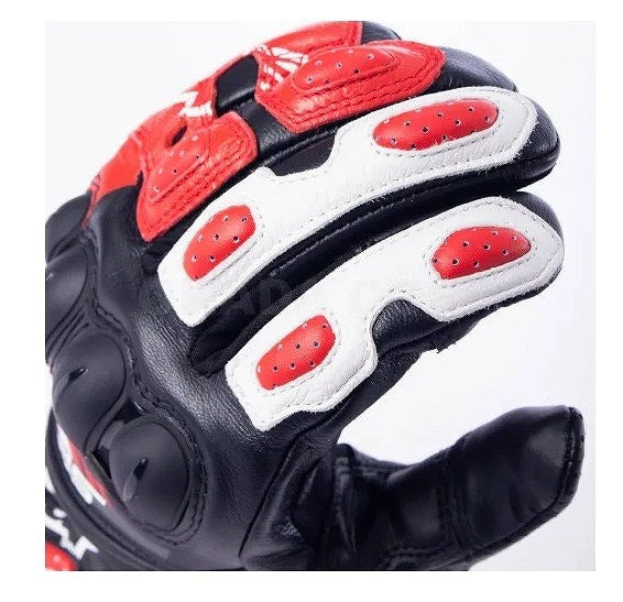 SP-8 v3 LEATHER GLOVE レザーグローブ ブラック/レッドフロー 2XL