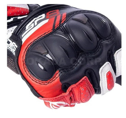 SP-8 v3 LEATHER GLOVE レザーグローブ ブラック/レッドフロー 2XL