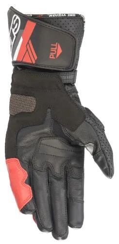 SP-8 v3 LEATHER GLOVE レザー ライディング グローブ ブラック/ブラック Lサイズ