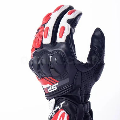 SP-8 v3 LEATHER GLOVE レザー ライディング グローブ ブラック/ブラック Lサイズ