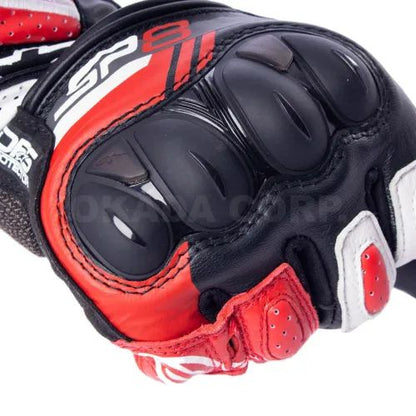 SP-8 v3 LEATHER GLOVE レザー ライディング グローブ ブラック/ブラック Lサイズ