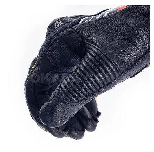 GP TECH v2 GLOVE グローブ ブラック/イエローフロー/ ホワイト/レッドフロー L