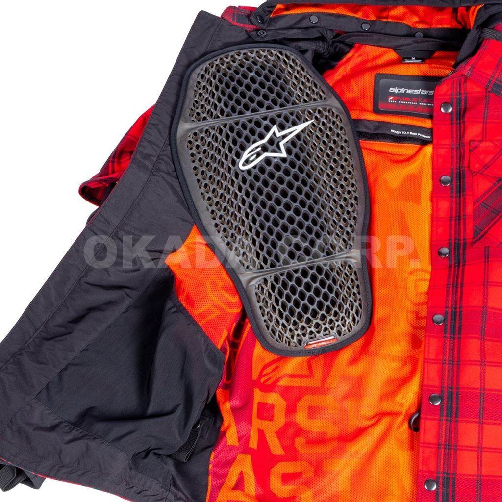 MO.ST.EQ TARTAN SHIRT 3136 Flame Red/Black