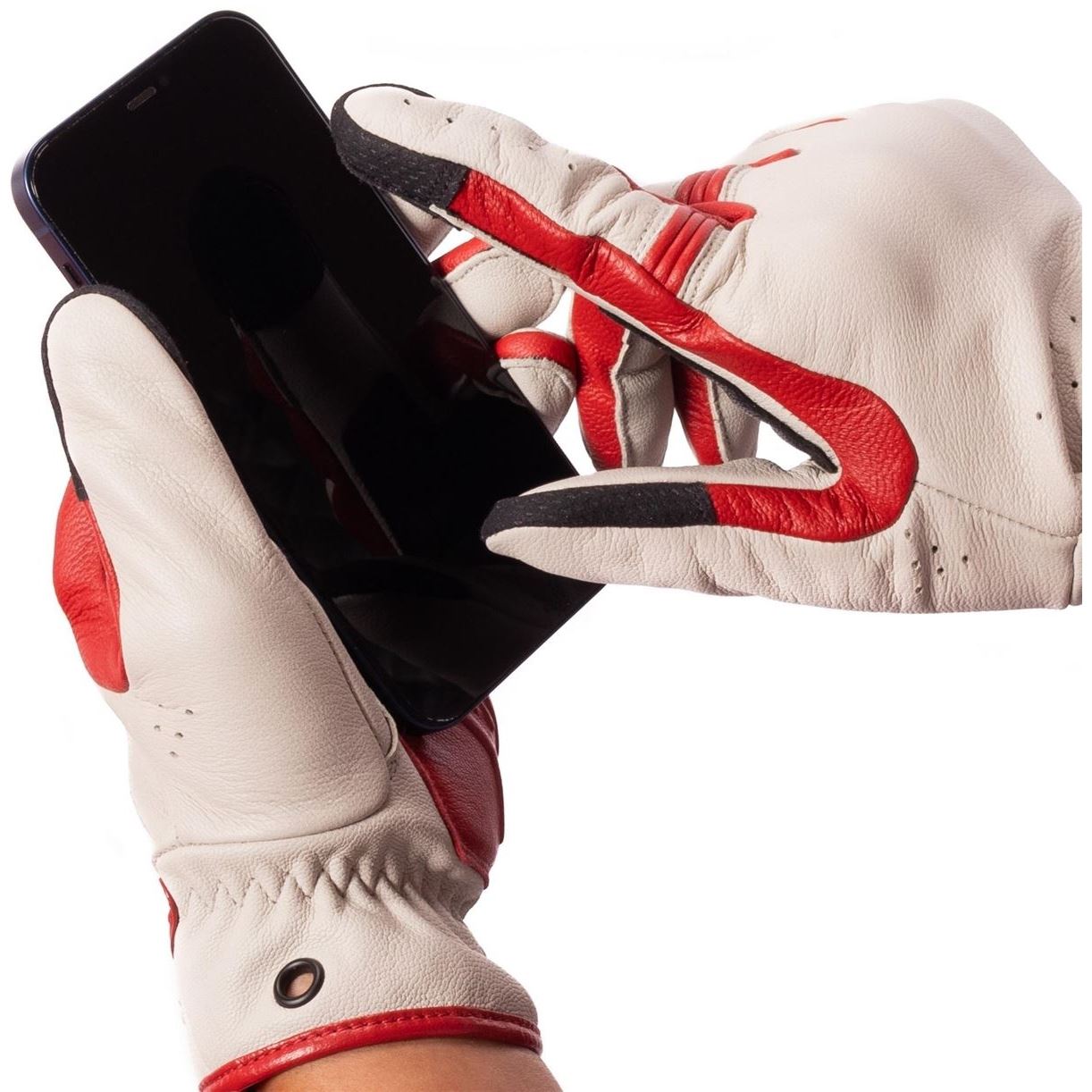 DYNO LEATHER GLOVE 8005 エクリュ/ルビーレッド