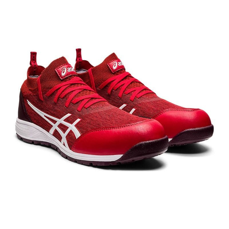 1271A052 ウィンジョブ CP213 TS ファイアリーレッド/ホワイト 25.0cm