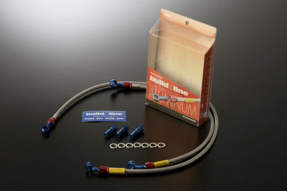 ニンジャ400R 11-13 メッシュ ブレーキホース フロント クリア アルミ Sタイプ