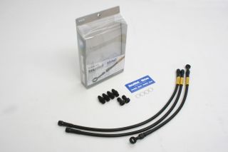 シルバーウイング400/600 メッシュ ブレーキホース フロント/3本 ブラック ステンレスブラック