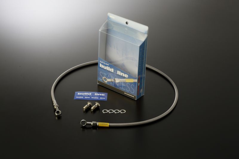 VT250 SPADA メッシュ ブレーキホース フロント スモーク ステンレス