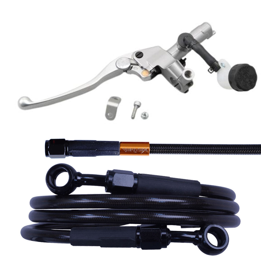 VFR800 ダークメッシュ クラッチホース マスターシリンダー　セット