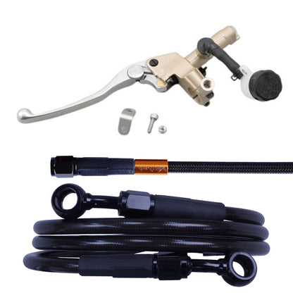 バンディット1200 ダークメッシュ クラッチホース マスターシリンダー　セット