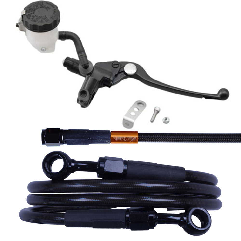 SRV250 ダークメッシュ ブレーキホース マスターシリンダー　セット