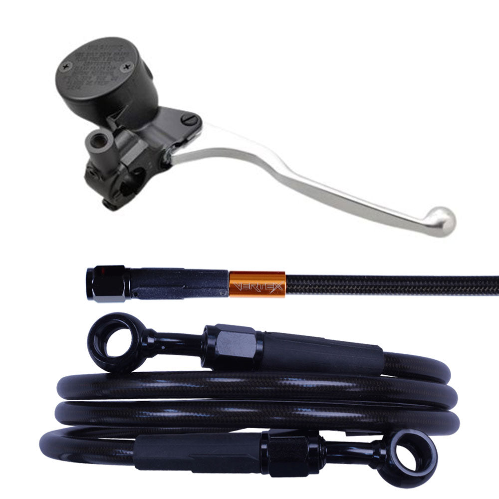 Z1000MK2 ダークメッシュ ブレーキホース マスターシリンダー　セット