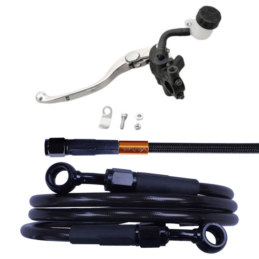 VMAX1700(ABS仕様) ダークメッシュ クラッチホース マスターシリンダー　セット