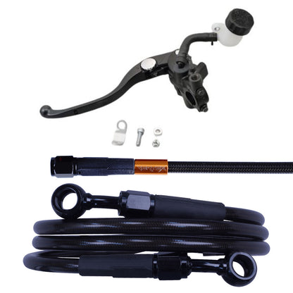 VFR800 ダークメッシュ クラッチホース マスターシリンダー　セット