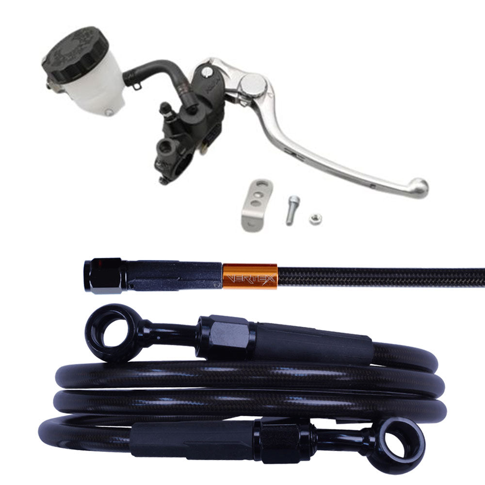 ザンザス ダークメッシュ ブレーキホース マスターシリンダー　セット